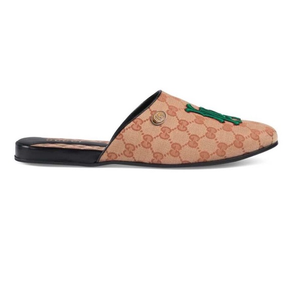 gucci men original GG slipper with LA patch size 8 - Picture 3 of 4